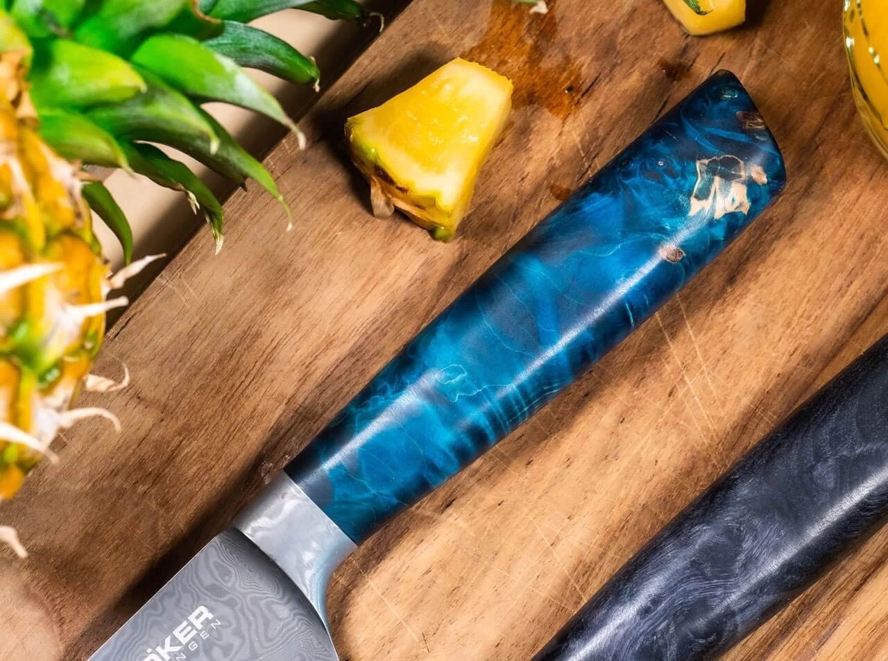 Riviera Damast Chefmesser 7 Riviera Damast Chefmesser – Bild 5