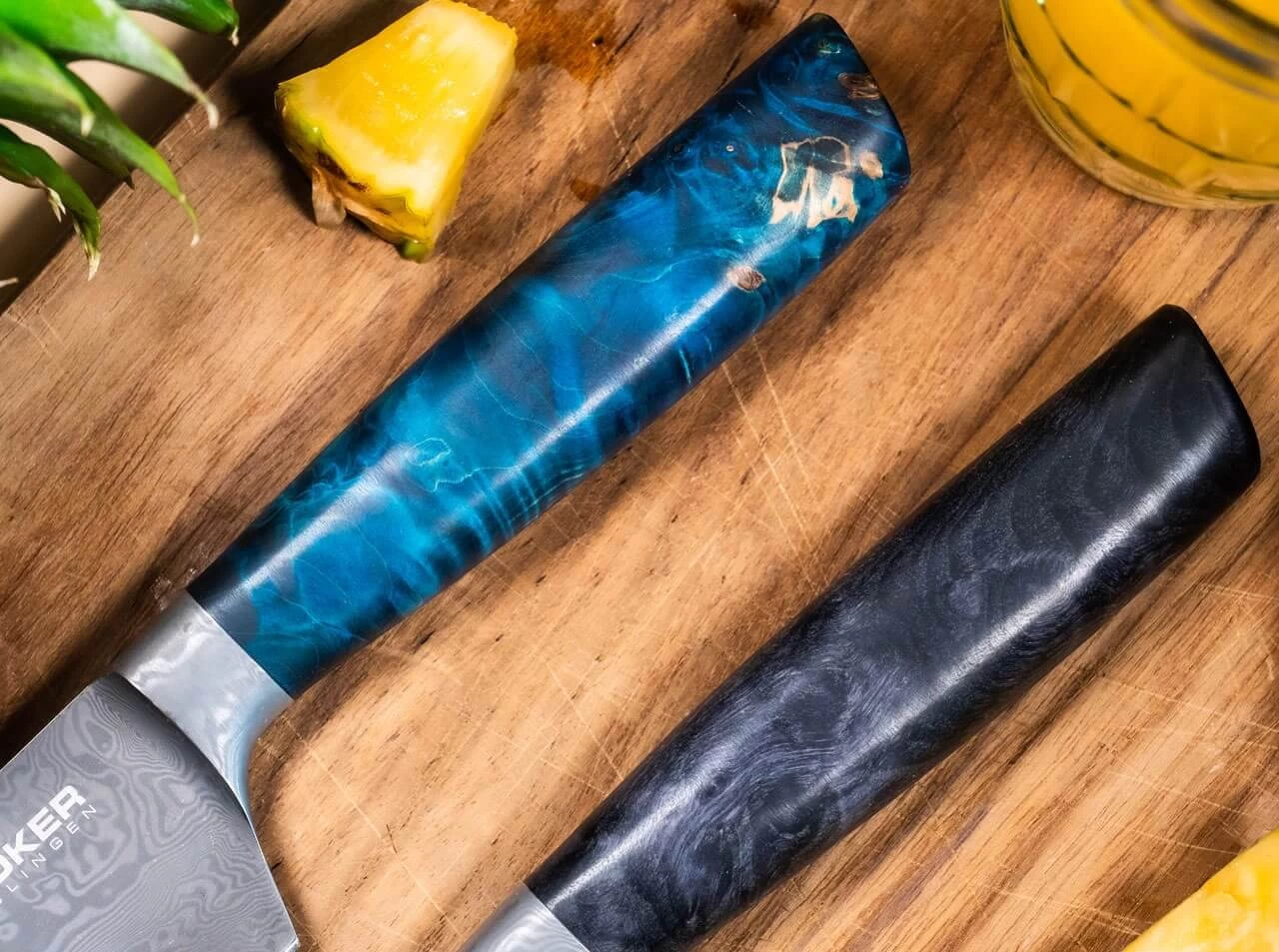 Santorini Damast Chefmesser 6 Santorini Damast Chefmesser – Bild 4