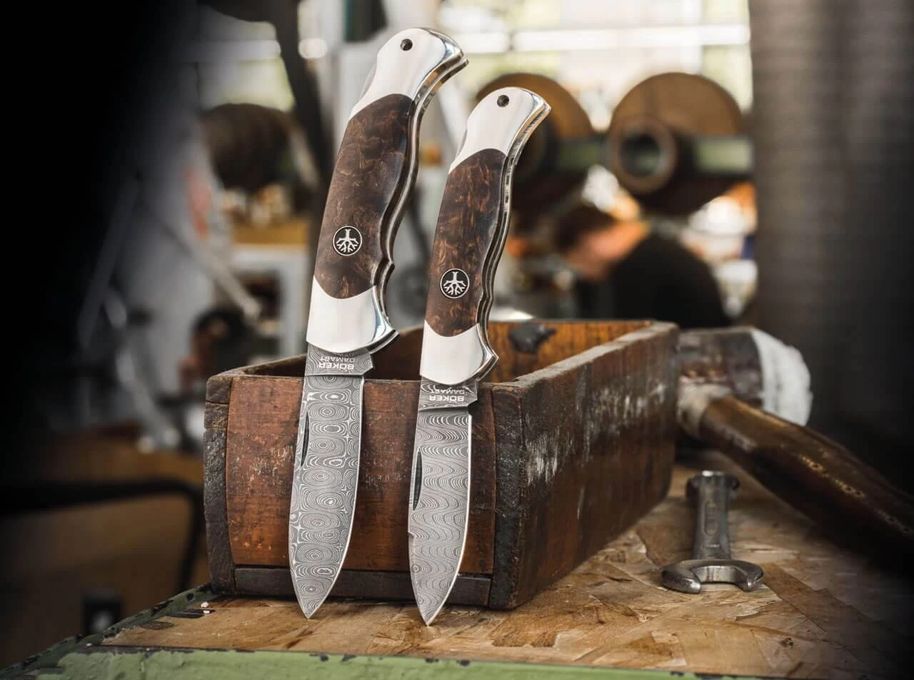 Scout Spearpoint Maserbirke Damast 5 Scout Spearpoint Maserbirke Damast – Bild 3