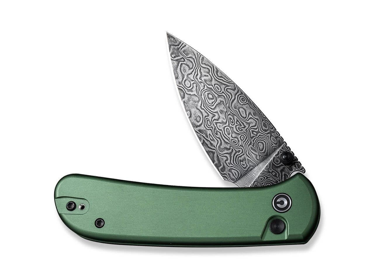 Qubit Aluminum Green Damascus 5 Qubit Aluminum Green Damascus – Bild 3