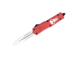 Large FS-3 Punisher Red Dagger 2-Side Serrated