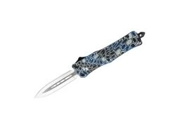 Small CTK-1 Cerakote Blue Cobra Skin Dagger Not Serrated